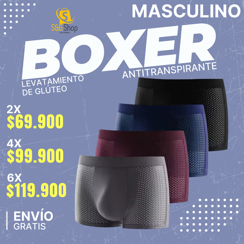 Boxer Antitranspirante Levantacola