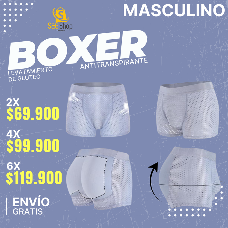 Boxer Antitranspirante Levantacola