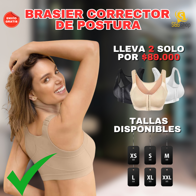 Brasier Corrector de postura 2x1